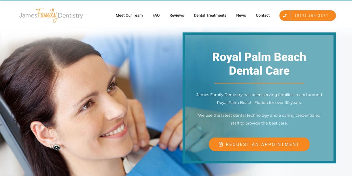 James Family Dentistry Website